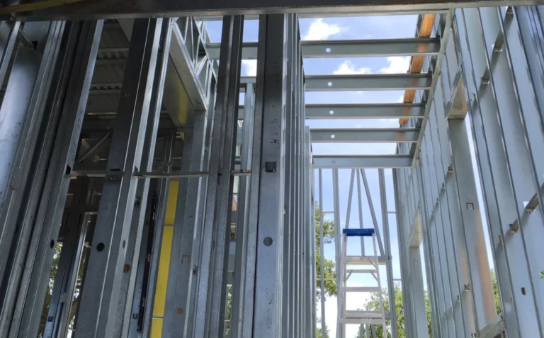 Barndominium steel framing in Indiana
